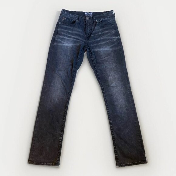 Salvage‎ Jeans Mayhem Straight Mens 30R (30x30) BKE Black Regular Fit Buckle - Picture 1 of 11